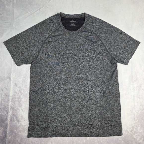 Fabletics Shirt Mens XL Heather Gray Performance Gym Workout Training Athletic - Picture 1 of 10